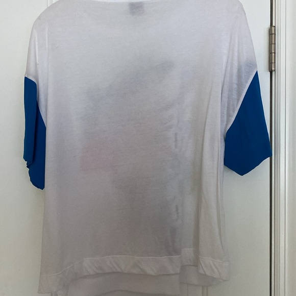 I’M Isola Marras Silk Cotton Combination Logo Print Top NeverUsed - Picture 6 of 16